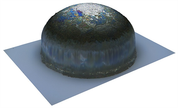 Zeta 388 optical profiler measurement of bump height